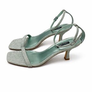 Nine West  Glitter Ankle-Strap Heels